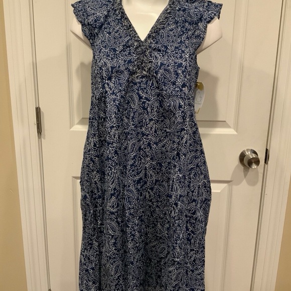 J. McLaughlin Blue Floral Dress - Picture 3 of 5
